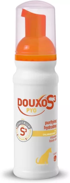 DOUXO S3 PYO - Mousse - Dog Hygiene - Antibacterial and 150 ml (Pack of 1)