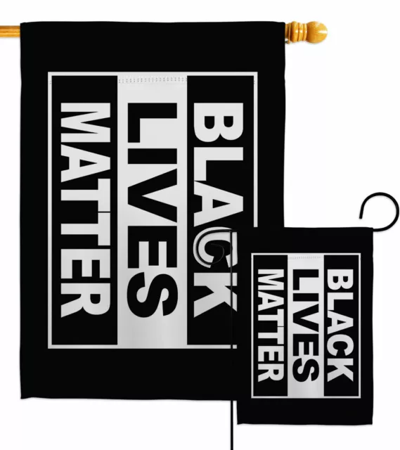 Black Lives Matter Garden Flag Cause Support Decorative Gift Yard House Banner