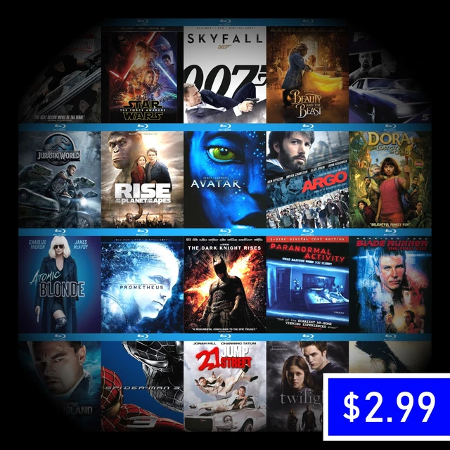 Blu-ray Lot #1 - FREE SHIPPING on Orders Over $23 (Avatar, Horror, Nolan, Kids)
