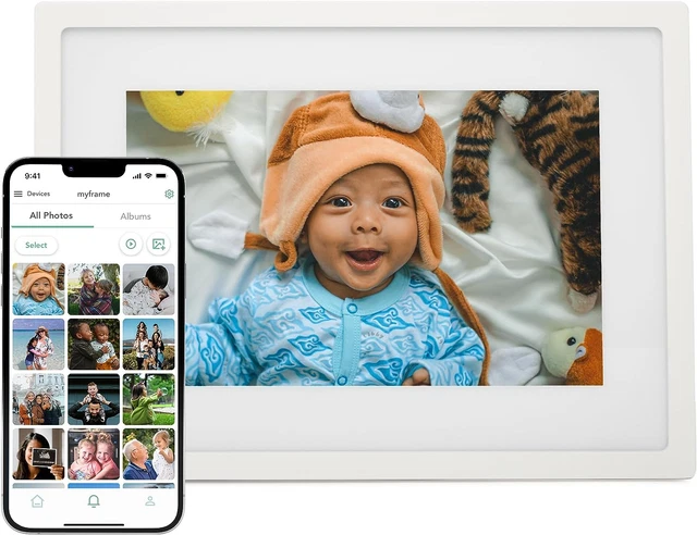 Skylight Digital Picture Frame: Wifi Enabled with Load from Phone Capability, To