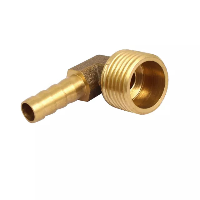 1/2BSP Filetage mâle 8mm raccord cannelé Connect coupleur coudé angle droit