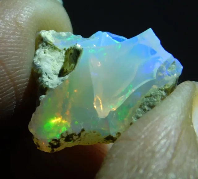 Opal 4 Ct Ethiopian Opal 100% NATURAL Jumbo Multi Fire OPAL ROUGH Gemstone