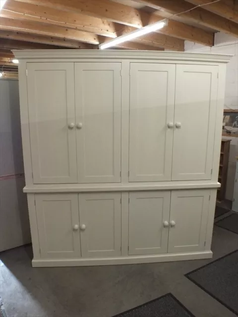 Buckingham All Painted Large Deep Linen/ Larder Cupboard Unit- F&B Shaded White