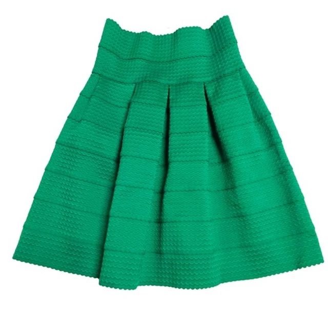 Anthropologie Bandage Girls From Savoy Ponte Bell Skirt Sz XS / Small Green