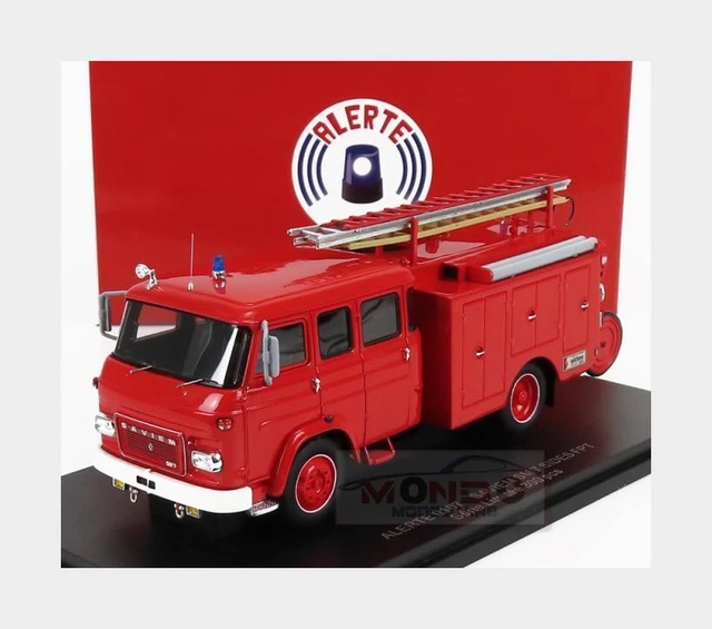 RENAULT D14 4x4 Tanker Truck Sdis 13 Sapeurs Pompiers D'eure Et Loir (2013), Red