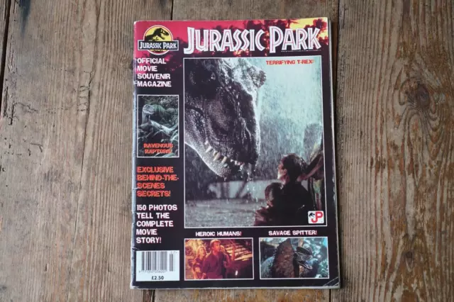 Vintage Jurassic Park Official Movie Souvenir Magazine