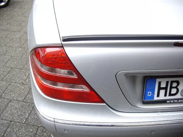 Mercedes-Benz CL C215 Coupe Spoiler Heckspoiler Spoilerlippe - rund / unlackiert 3