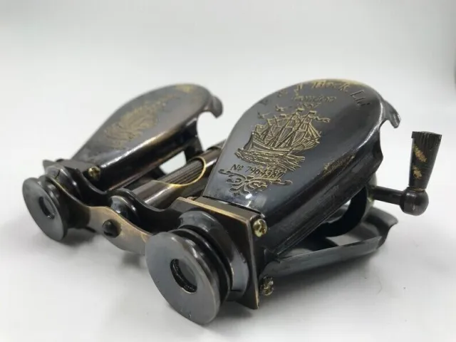 Antique Brass Monocular Maritime Vintage Gift Nautical Binocular Telescope
