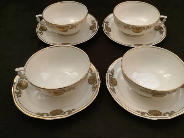 Bernardaud Limoges France Ventadour Cups & Saucers