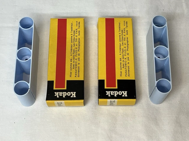 Lot Kodak : 3 Boîtes En Aluminium (1 Grande, 2 Petites) + 2 Pellicules, Neuf