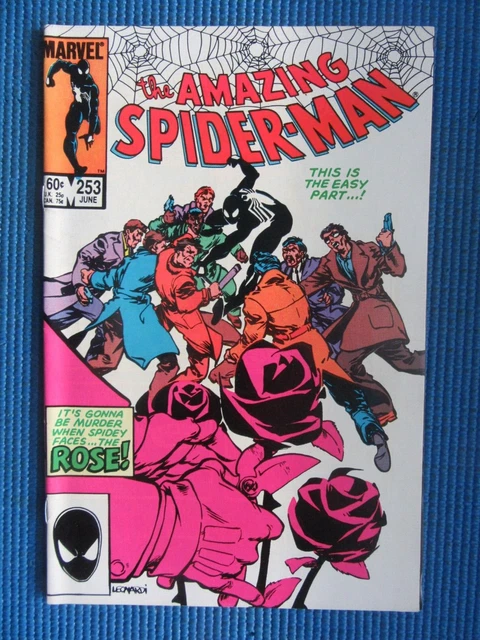 Amazing Spider-Man # 253 - (Vf+) -1St App The Rose-By Myself Betrayed-Black Suit