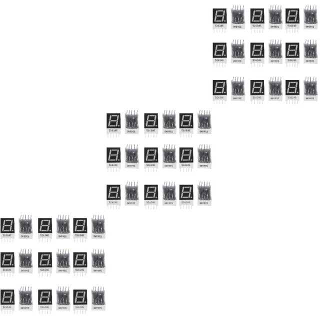 60 Pcs Segment Display Module Modules Common Anode LED Digital Tube Section