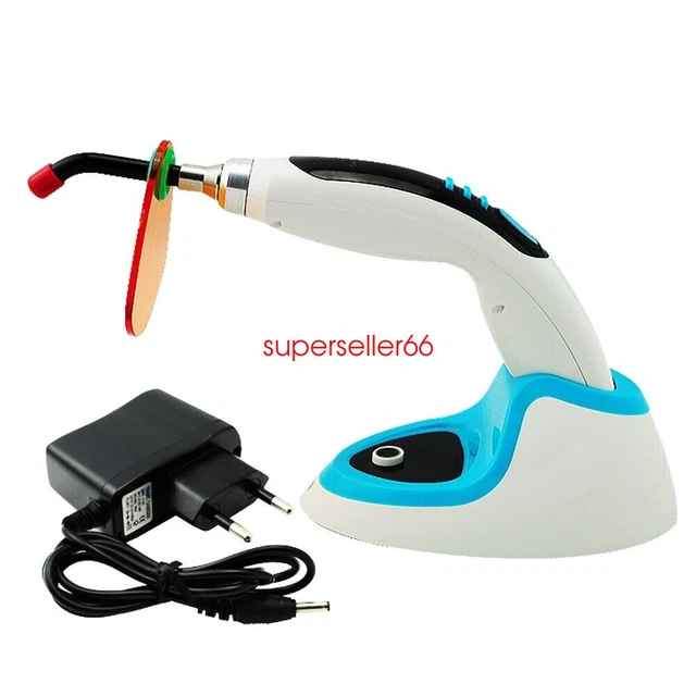 Denshine Cordless LED Dental Curing Light Lamp 5W 2000MW Teeth Whitening Blue