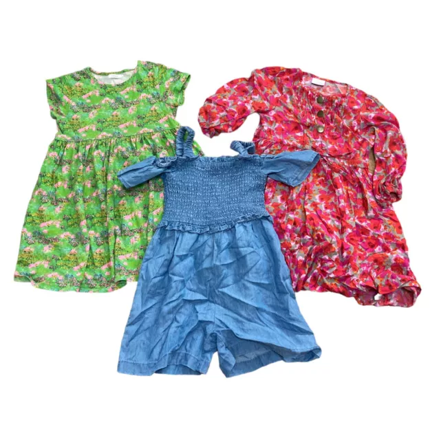 X3 Girls Bundle 5-6 Years Next Summer Party Dress Play Suit Set