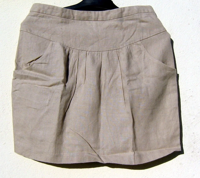 Jupe Courte Patineuse Barbara Bui En Coton Et Lin - Occasion Très Bon état, Taille Regular
