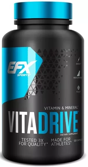 EFX Sports Vita Drive | 120 Kapseln | Vitamine | Mikronährstoffe | Antioxidantien