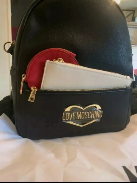 Love Moschino Black backpack,BNWT RRP£289