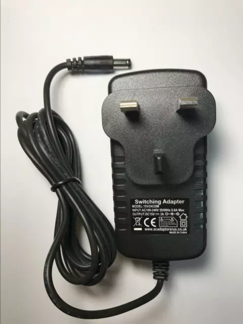 Replacement 15V 2A AC-DC Adaptor Power Supply for Energizer PPS155W1 Power Bank