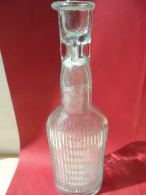 19269 Medizin Flasche bottle  Essigflasche Enghals Max Elb (Dresden) 1900