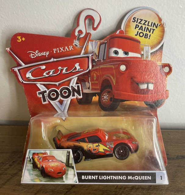 DISNEY PIXAR CARS Toon Burnt Lightning Mcqueen Rescue Squad Mater £19. ...