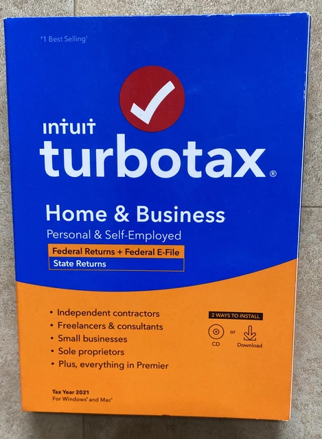 2021 Intuit Turbotax Home & Business 2021 BRAND NEW Sealed 2021 Intuit Turbotax Home & Business 2021 BRAND NEW Sealed
