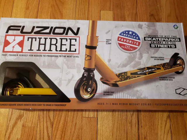Fuzion X-3 Pro 2018 Scooter  - Gold