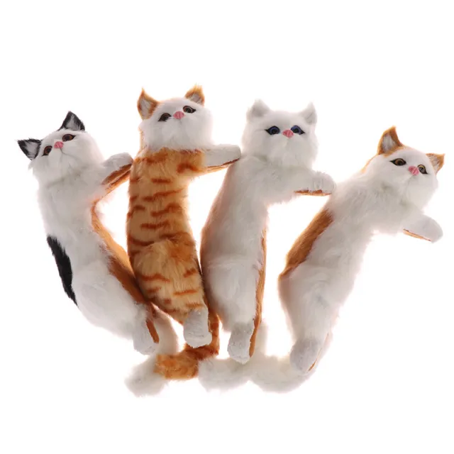 Cute Plush Fake Cat Art Ornaments Figurine Home Desk TV Hanging Toys Home De~m' 7