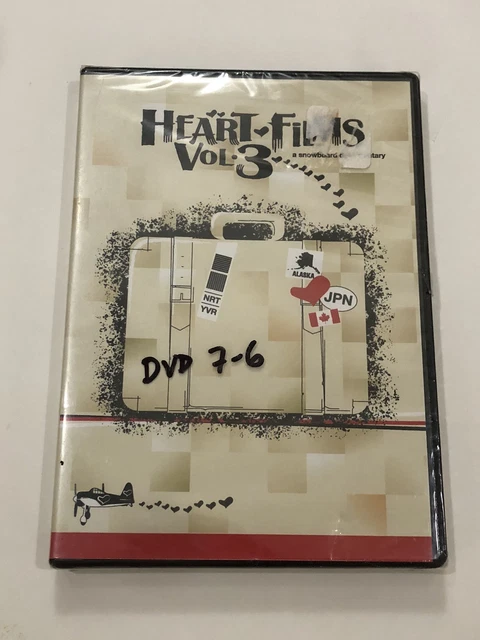 ❤️３万円分❤️heart films❤️０～６巻★スノーボード★DVD★７枚 ❤️3万円分❤️heart films❤️0～6巻☆スノーボード☆DVD