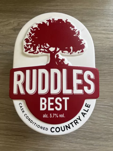RUDDLES BEST AMBER ALE PUMP CLIP (NEW) With Clip - Bitter Beer