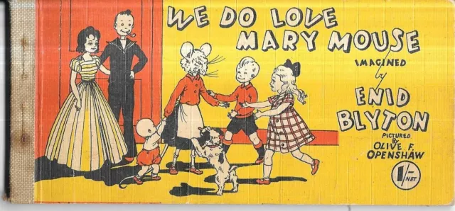 vintage Mary Mouse strip book Enid Blyton We Do Love Mary Mouse 1950's??