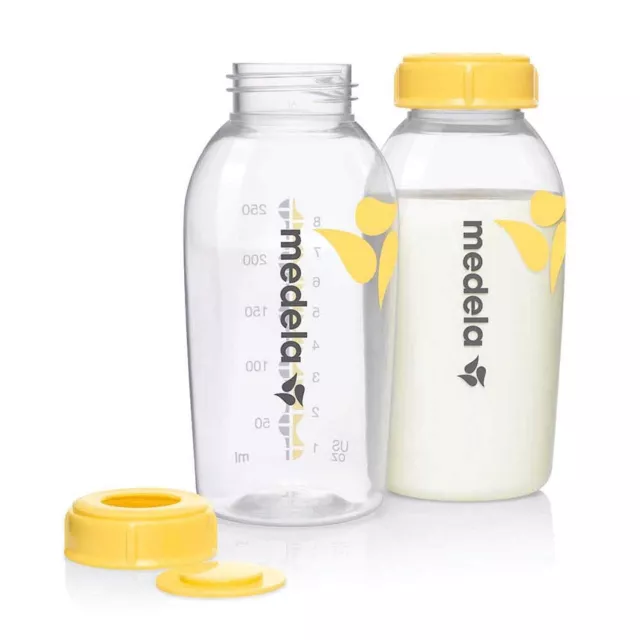 Medela Set 250 ml BPA freien Muttermilchflaschen – Set 2 Flaschen zum Abpumpen