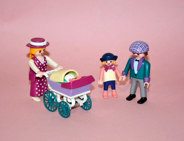 Playmobil 3209 - Famille Avec Poussette - Jeu éducatif 4 Ans