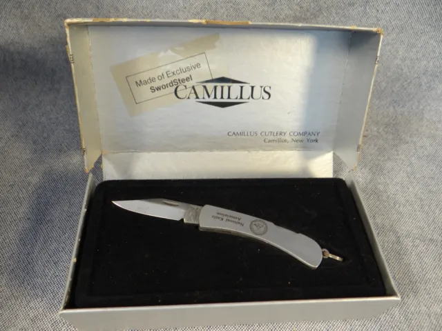 Vintage Camillus Silver Sword 862 "NATIONAL KNIFE ASSOCIATION" Knife USA + Box