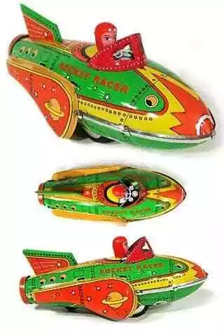 Rocket Racer Tin Toy Classic: Sci Fi