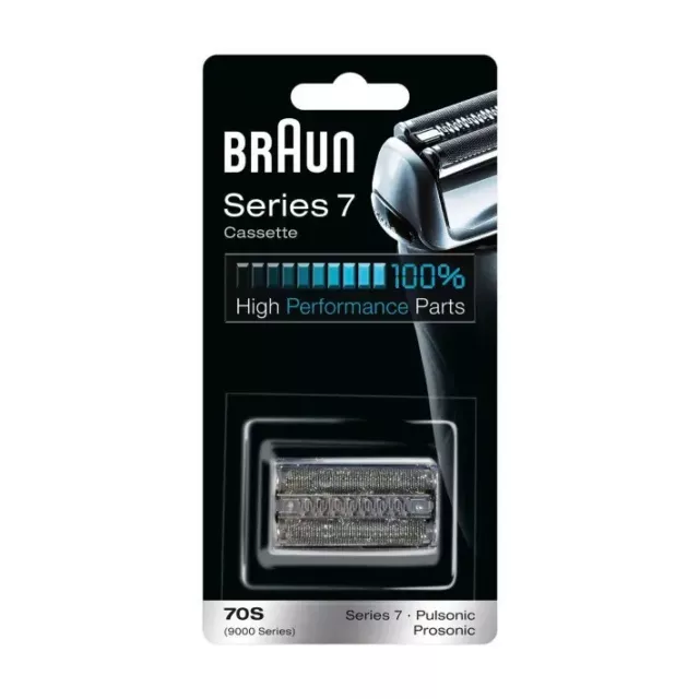 Braun Scherkopfkassette 70S Series 7 Kombipack Pulsonic, Prosonic silber NEU OVP