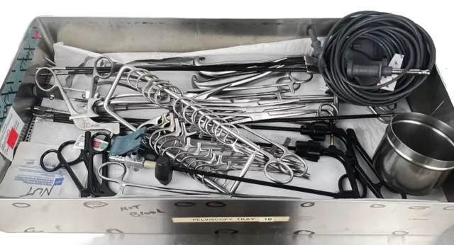 PROFESSIONAL PELVISCOPY Instruments Set W/ Tray Aesculap V Mueller