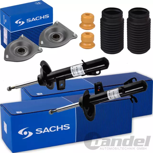 2x SACHS GASDRUCK STOßDÄMPFER+DOMLAGER VORDERACHSE passend für MINI R50 R53 R52