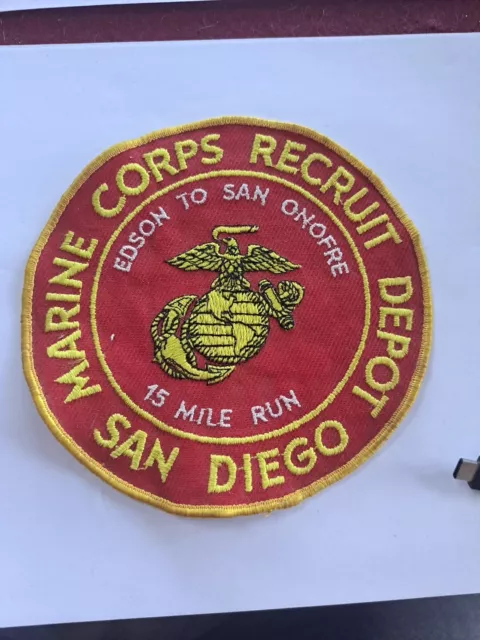 Marine Corps Recruit Depot San Diego 15 Mile Run Patch