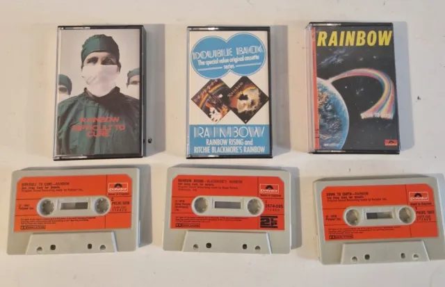 Rainbow Cassette Album Bundle X3 80s Rock
