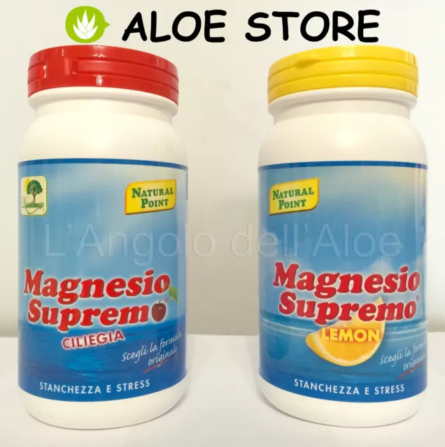 Magnesio Supremo 150gr NATURAL POINT - Saveurs Choix Citron Et Cerise -