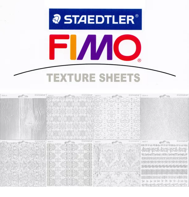 FIMO Accessori FOGLIO STRUTTURA Texture Sheet 168x150 mm *8 VARIANTI DIVERSE*