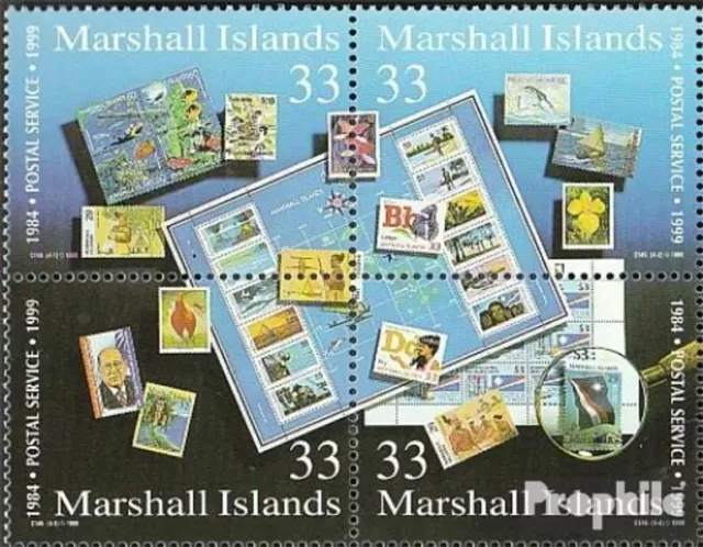 Marshall-islas 1177-1180 bloque de cuatro nuevo con goma original 1999 15 años s