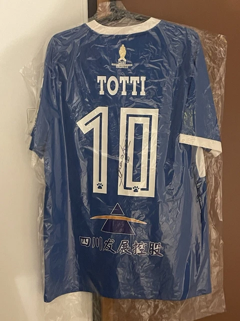 Totti's AS Roma 1995/96 Signed and Framed Match Issued Shirt
