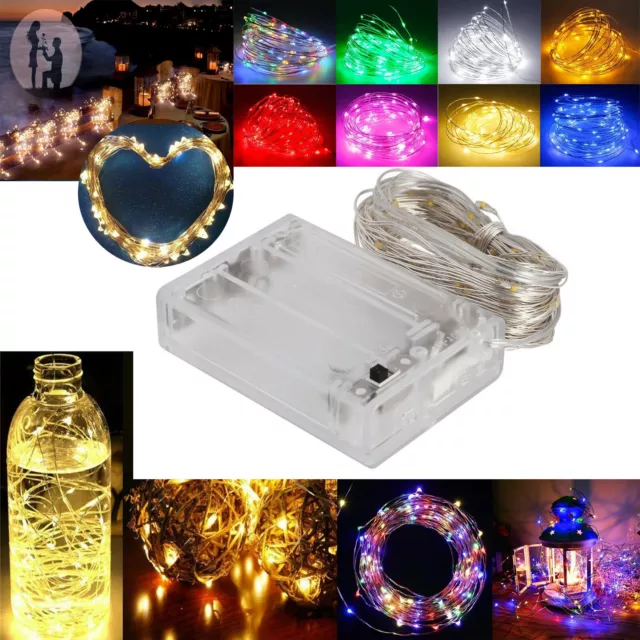 1M-10M LED String Copper Wire Fairy Lights Battery Operated For Love Home Decor