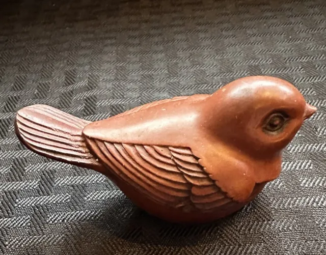 Vintage Resin Crowning Touch Collection Carved Bird Made in Taiwan, R.O.C.