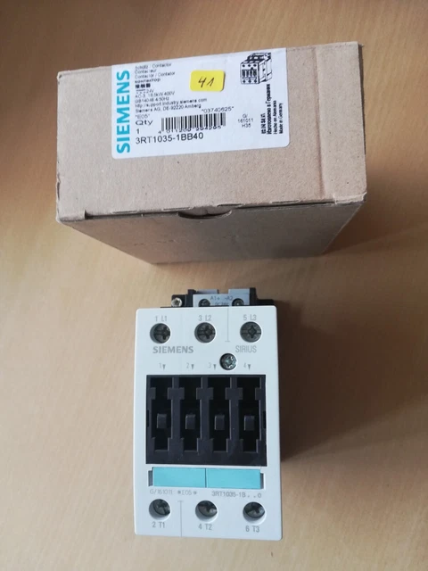 Siemens Schütz,18,5KW,Spule: 24V/DC,3RT1035-1BB40,NEU,OVP 3RT Nr. 41