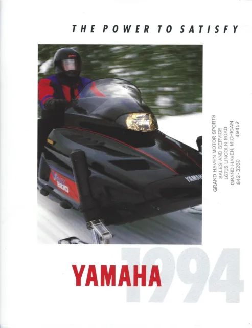 Snowmobile Brochure - Yamaha - Product Line Overview - 1994 (SN14)