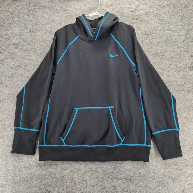 Nike Hoodie Mens Extra Large Long Sleeve Black Therma Fit Hooded