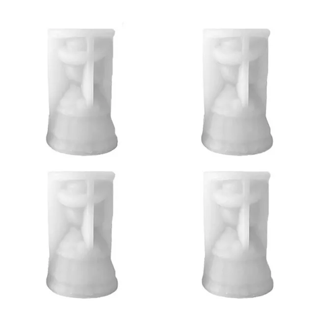 4 Moldes de Silicona para Velas de MuñEcas de  en 3D para N1519