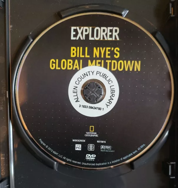 National Geographic Explorer: Bill Nyes Global Meltdown (DVD, 2016) 3